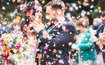 How to Get the Best Confetti Photo at Your Wedding
