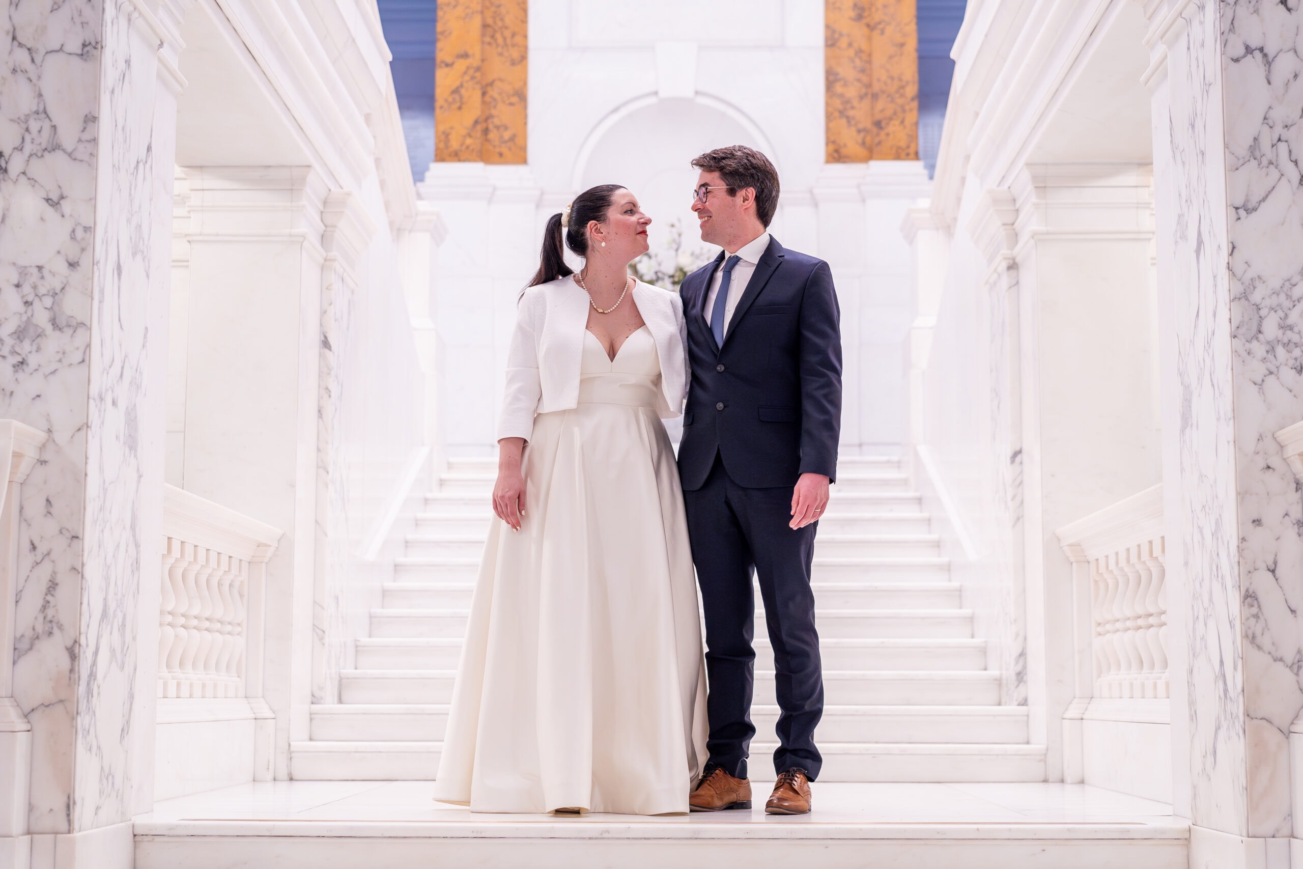 newly married couple wedding photo at Camden Town Hall